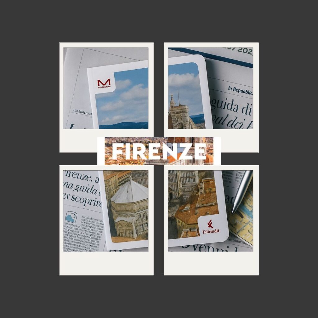 La guida "Firenze" su la Repubblica 1 POST quadrati IG 51