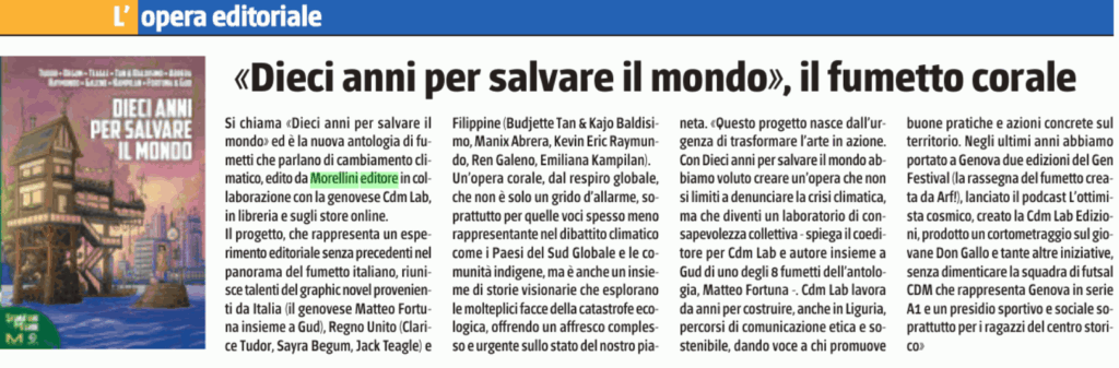 La rassegna stampa dal 7 al 17 ottobre 4 Screenshot 2025 10 17 123710