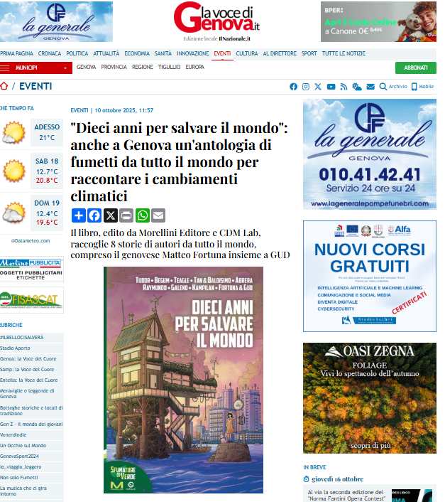 La rassegna stampa dal 7 al 17 ottobre 3 Screenshot 2025 10 17 124522
