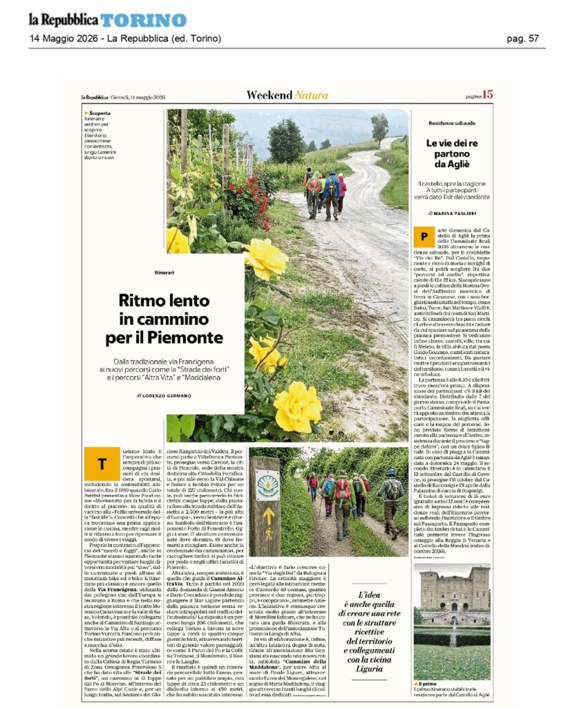 La rassegna stampa dall'11 al 17 maggio 5 2026 05 14 La Repubblica ed. Torino pag.57 1 page 0001