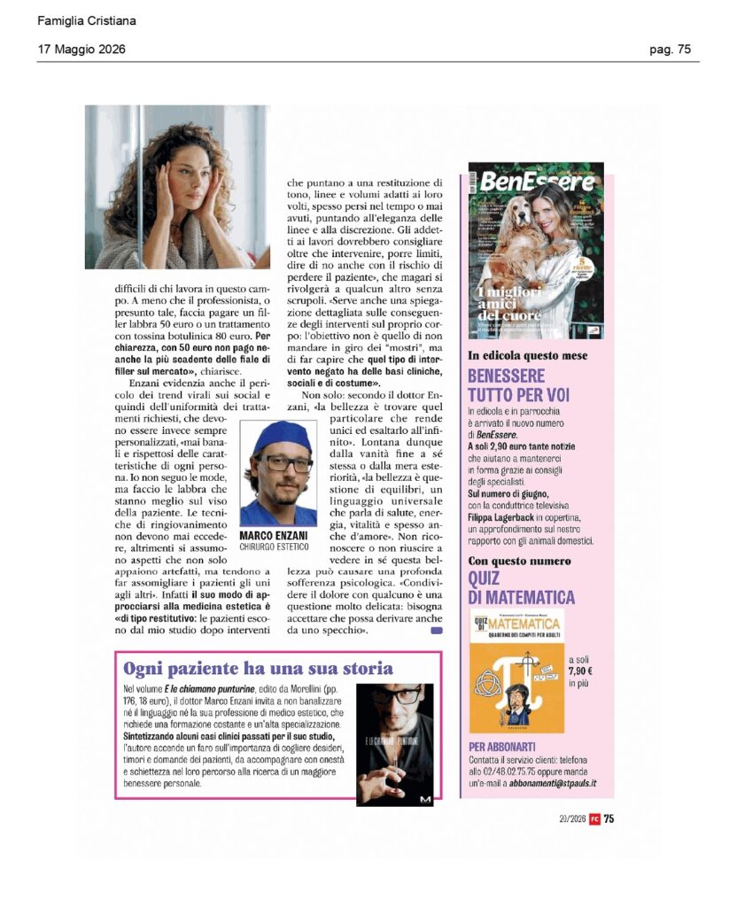 La rassegna stampa dall'11 al 17 maggio 7 2026 05 17 Famiglia Cristiana pag.75 page 0001