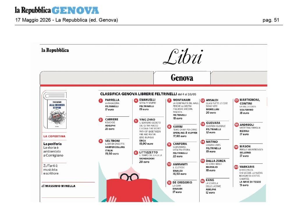 La rassegna stampa dall'11 al 17 maggio 9 2026 05 17 La Repubblica ed. Genova pag.51 page 0001
