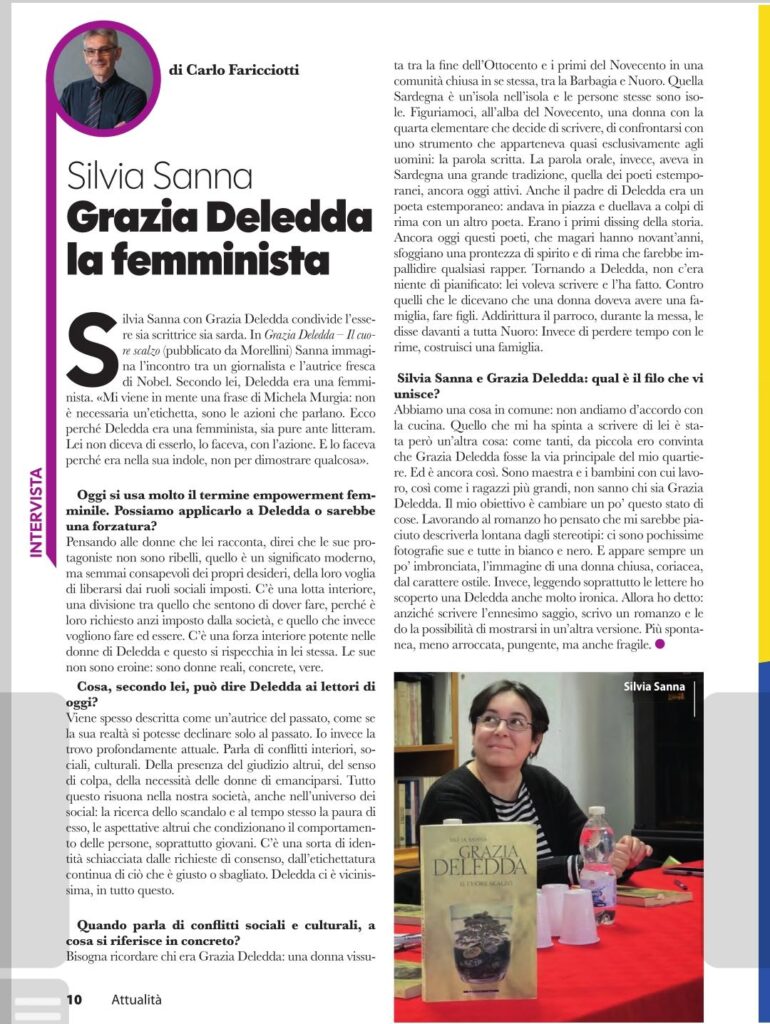 La rassegna stampa dal 4 al 10 maggio 4 Grazia Deledda Novella2000 maggio 2026