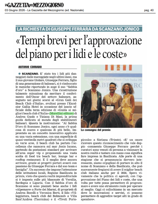 La rassegna stampa dal 1° al 7 giugno 6 Screenshot 2026 06 08 225228