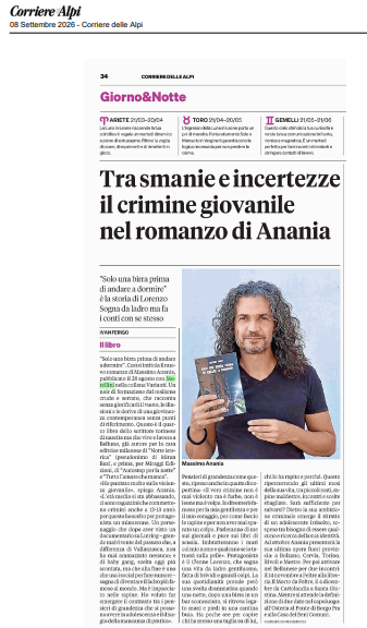 La rassegna stampa dal 1° al 15 settembre 2 Screenshot 2026 09 16 174018