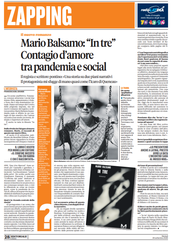 Rassegna stampa dal 28 settembre al 4 ottobre 1 Screenshot 2026 10 05 194601