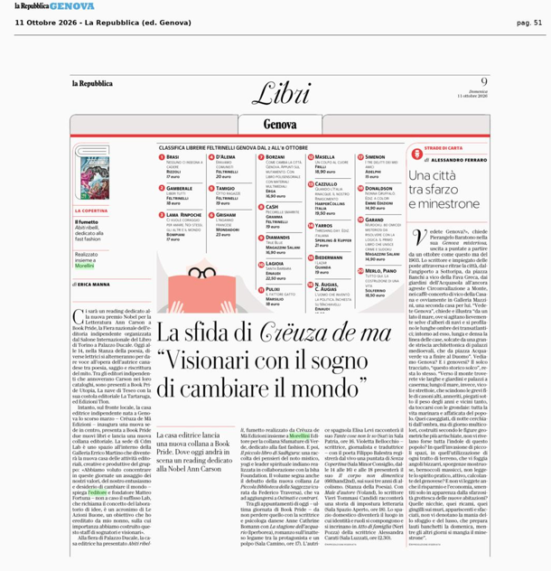 La rassegna stampa dal 5 all’11 ottobre 5 Screenshot 2026 10 12 203608