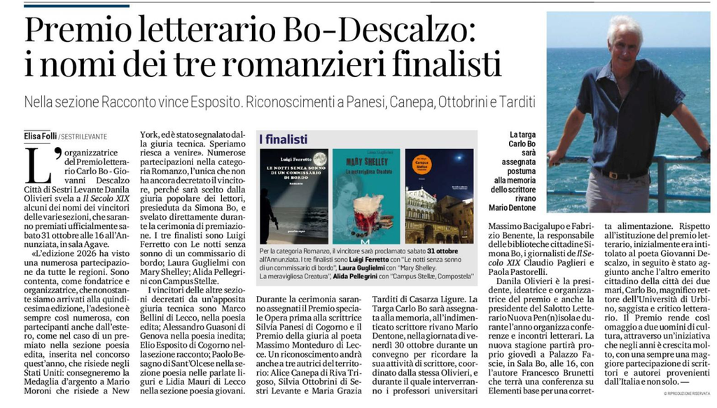 La rassegna stampa dal 12 al 18 ottobre 2 Screenshot 2026 10 19 222140