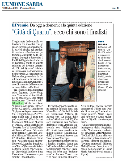 La rassegna stampa dal 12 al 18 ottobre 5 Screenshot 2026 10 19 222608